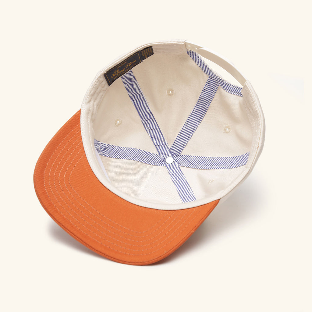Texas Hometown Thrift Snapback - Natural/Burnt Orange