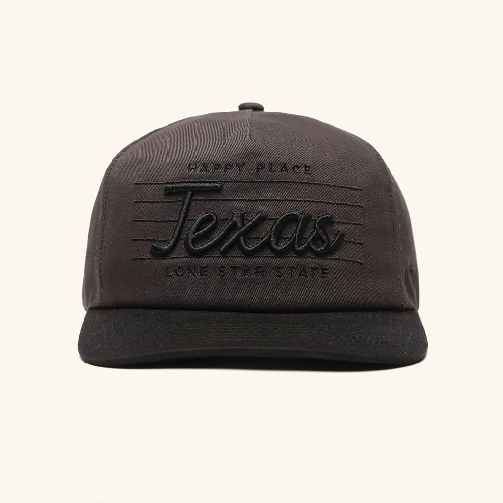 Texas Hometown Thrift Snapback - Charcoal/Black
