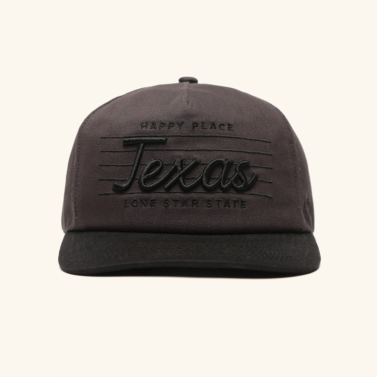 Texas Hometown Thrift Snapback - Charcoal/Black