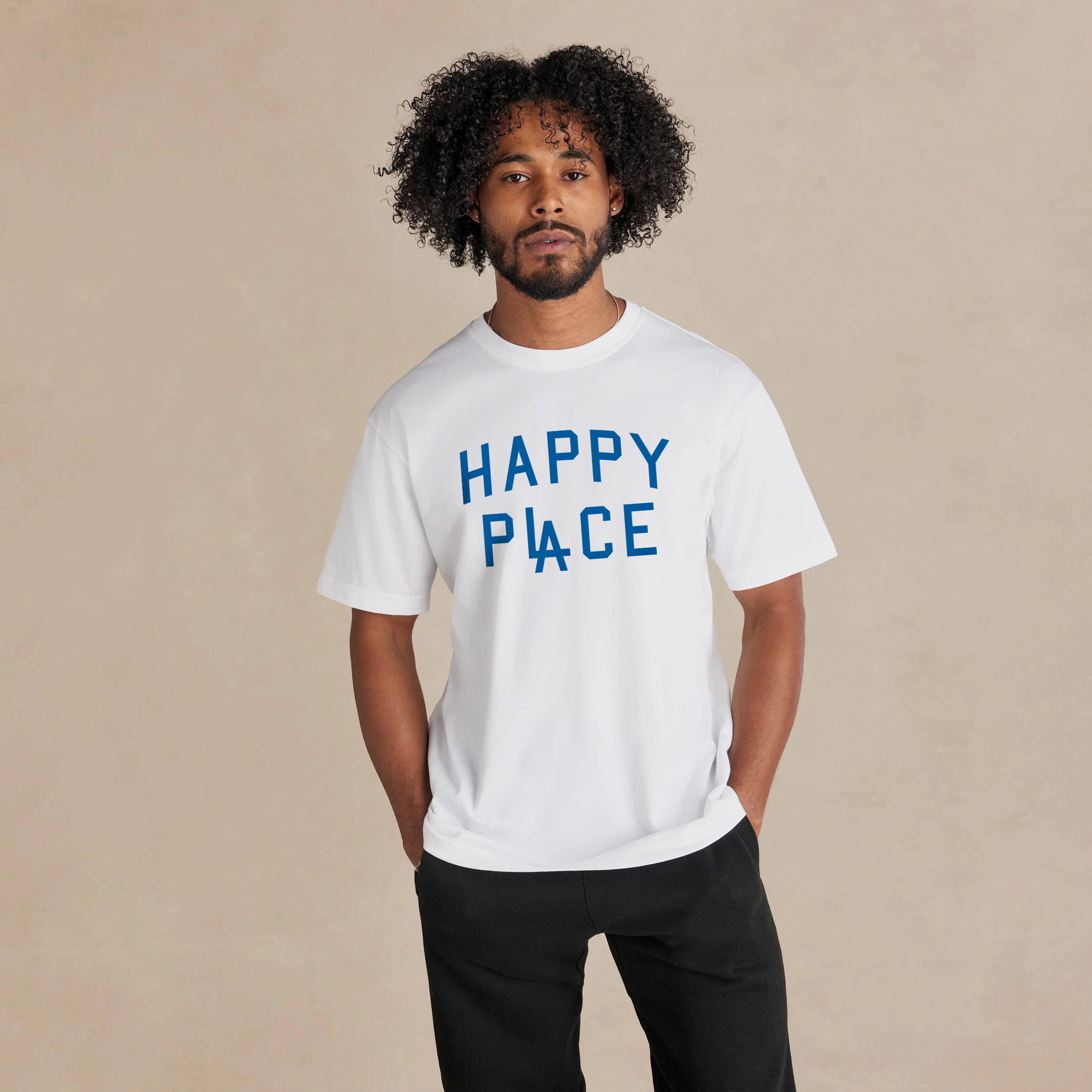 Happy Place LA Supima T-Shirt - White [Pre-Order]