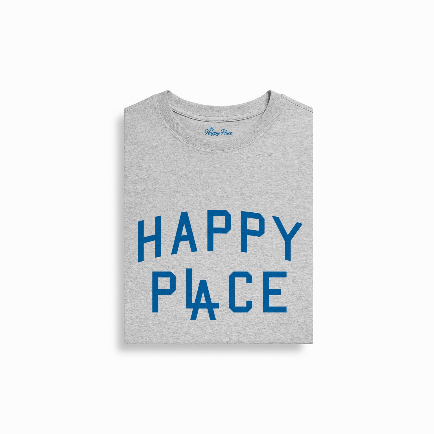 Happy Place LA Supima T-Shirt - Heather Grey [Pre-Order]