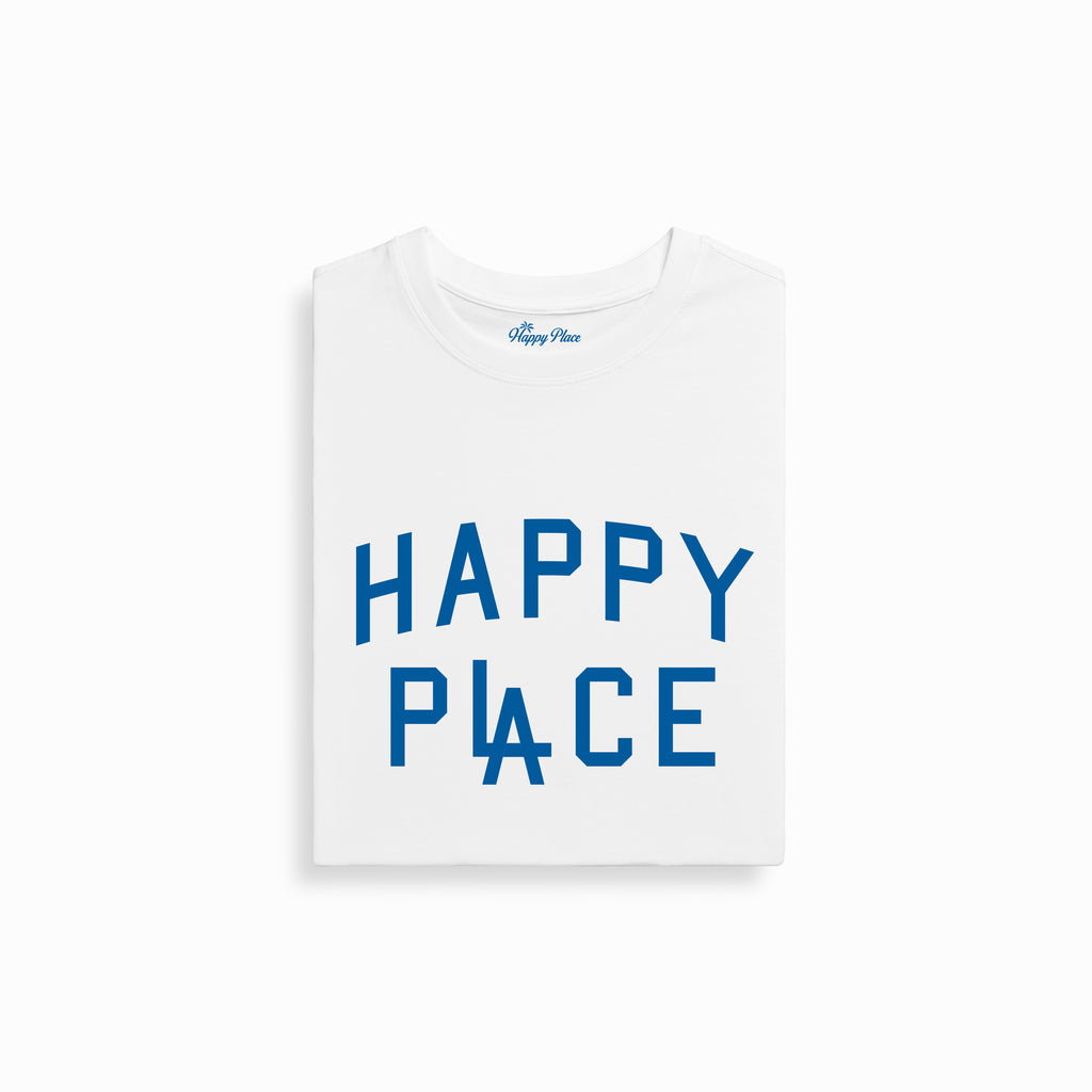 Happy Place LA Supima T-Shirt - White [Pre-Order]